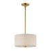 Myhouse Lighting Maxim - 10011OMNAB - Two Light Pendant / Semi-Flush Mount - Bongo - Natural Aged Brass