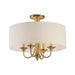 Myhouse Lighting Maxim - 10013OMNAB - Four Light Pendant / Semi-Flush Mount - Bongo - Natural Aged Brass