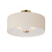 Myhouse Lighting Maxim - 10014OMNAB - Three Light Pendant / Semi-Flush Mount - Bongo - Natural Aged Brass