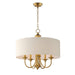 Myhouse Lighting Maxim - 10015OMNAB - Five Light Pendant - Bongo - Natural Aged Brass