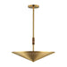 Myhouse Lighting Maxim - 11436NAB - Three Light Pendant - Helsinki - Natural Aged Brass