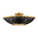 Myhouse Lighting Maxim - 14460BRNAB - Three Light Wall Sconce/Semi Flush Mount - Rattan - Natural Aged Brass