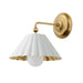 Myhouse Lighting Maxim - 18051MWGL - One Light Wall Sconce - Primrose - Matte White / Gold Leaf