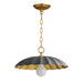 Myhouse Lighting Maxim - 18055DGGL - One Light Pendant - Primrose - Dark Grey / Gold Leaf