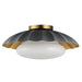 Myhouse Lighting Maxim - 18059DGGL - One Light Flush Mount - Primrose - Dark Grey / Gold Leaf