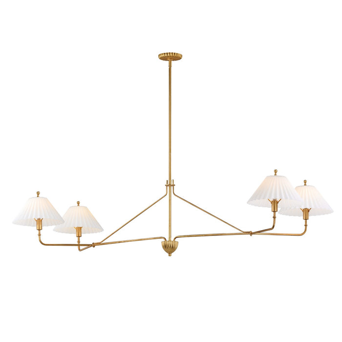 Myhouse Lighting Maxim - 18314SWGL - Four Light Linear Pendant - Kismet - Gold Leaf