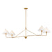 Myhouse Lighting Maxim - 18314SWGL - Four Light Linear Pendant - Kismet - Gold Leaf