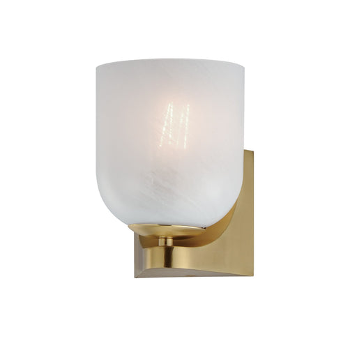 Myhouse Lighting Maxim - 21231MRNAB - One Light Bath Vanity - Scoop - Natural Aged Brass