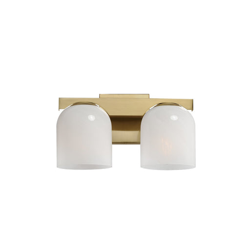 Myhouse Lighting Maxim - 21232MRNAB - Two Light Bath Vanity - Scoop - Natural Aged Brass