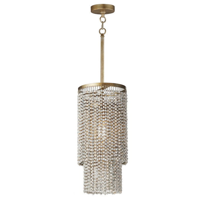 Myhouse Lighting Maxim - 22461WWDGS - One Light Pendant - Fontaine - Golden Silver