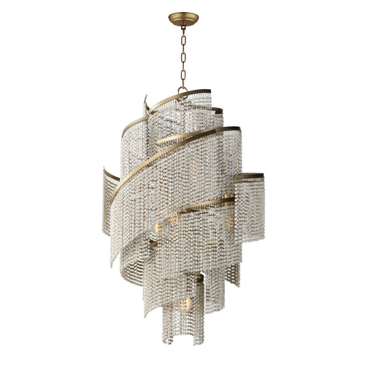 Myhouse Lighting Maxim - 22467WWDGS - Seven Light Chandelier - Fontaine - Golden Silver