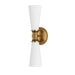 Myhouse Lighting Maxim - 24822SWBKNAB - Two Light Wall Sconce - Krevat - Black / Natural Aged Brass