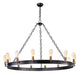 Myhouse Lighting Maxim - 26276BKNAB/BUL - LED Chandelier - Noble - Black / Natural Aged Brass