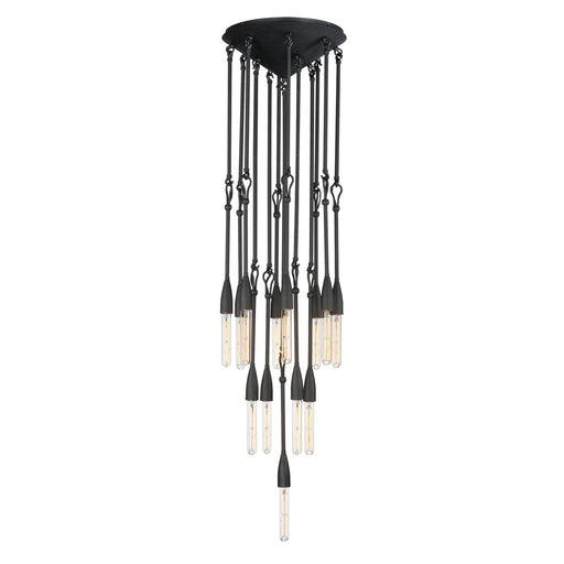 Myhouse Lighting Maxim - 27719AR - 13 Light Pendant - Pioneer - Anthracite