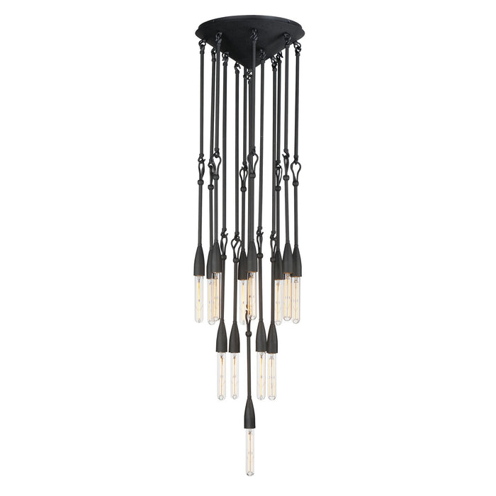 Myhouse Lighting Maxim - 27719AR - 13 Light Pendant - Pioneer - Anthracite