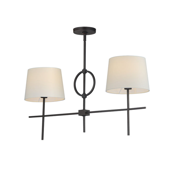 Myhouse Lighting Maxim - 27722OFCHL - Two Light Pendant - Paoli - Charcoal Bronze