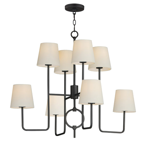 Myhouse Lighting Maxim - 27728OFCHL - Eight Light Chandelier - Paoli - Charcoal Bronze