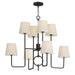 Myhouse Lighting Maxim - 27728OFCHL - Eight Light Chandelier - Paoli - Charcoal Bronze