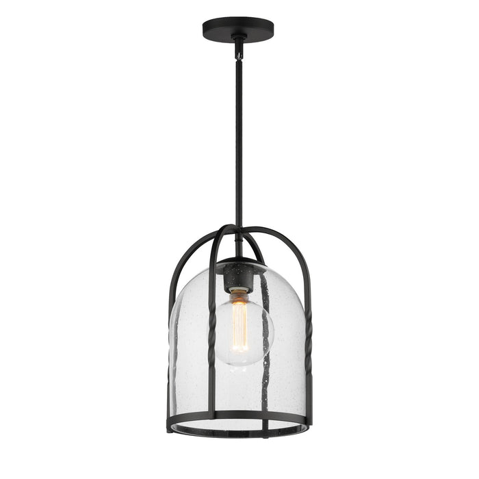 Myhouse Lighting Maxim - 30194CDBK - One Light Outdoor Pendant - Foundry - Black