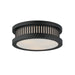 Myhouse Lighting Maxim - 30599WTBK - Three Light Outdoor Flush Mount - Oxford - Black