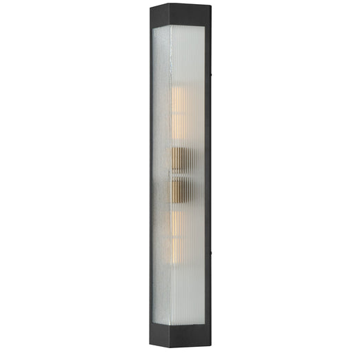 Myhouse Lighting Maxim - 30763CRBKAB - Two Light Outdoor Wall Sconce - Triform - Black / Antique Brass