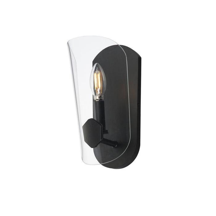 Myhouse Lighting Maxim - 32351CLBK - One Light Wall Sconce - Armory - Black