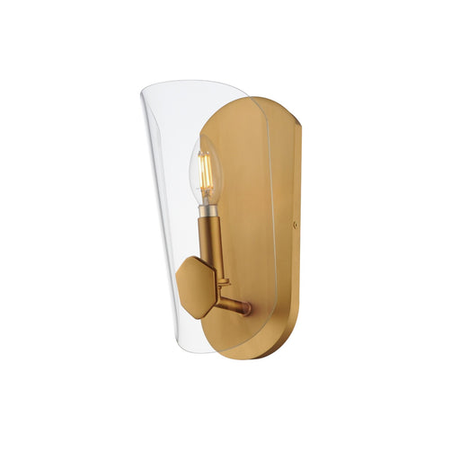 Myhouse Lighting Maxim - 32351CLNAB - One Light Wall Sconce - Armory - Natural Aged Brass