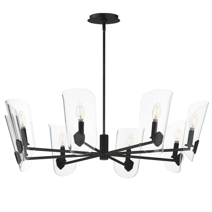 Myhouse Lighting Maxim - 32358CLBK - Eight Light Chandelier - Armory - Black