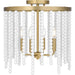 Myhouse Lighting Quoizel - APE1716AB - Four Light Semi Flush Mount - Apelle - Aged Brass