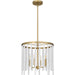 Myhouse Lighting Quoizel - APE2816AB - Four Light Pendant - Apelle - Aged Brass