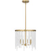 Myhouse Lighting Quoizel - APE2816AB - Four Light Pendant - Apelle - Aged Brass