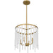 Myhouse Lighting Quoizel - APE2816AB - Four Light Pendant - Apelle - Aged Brass