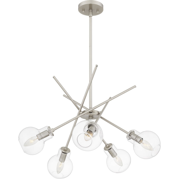 Myhouse Lighting Quoizel - ASA5026BN - Five Light Chandelier - Asha - Brushed Nickel