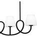 Myhouse Lighting Quoizel - ATK440MBK - Four Light Linear Chandelier - Atkins - Matte Black