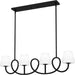 Myhouse Lighting Quoizel - ATK440MBK - Four Light Linear Chandelier - Atkins - Matte Black