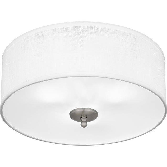 Myhouse Lighting Quoizel - BLA1616BN - Three Light Flush Mount - Blanche - Brushed Nickel