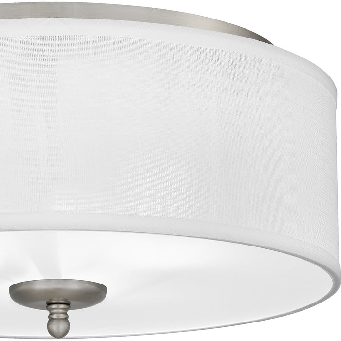 Myhouse Lighting Quoizel - BLA1616BN - Three Light Flush Mount - Blanche - Brushed Nickel