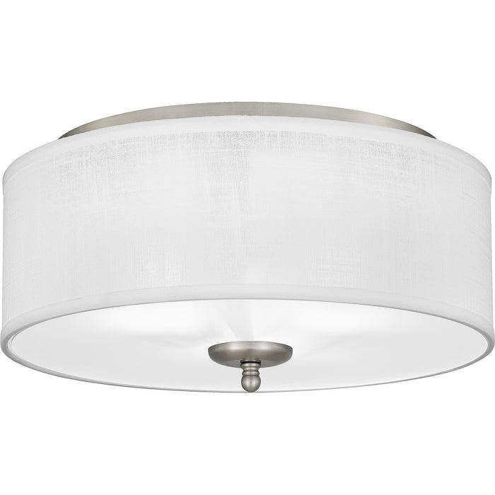 Myhouse Lighting Quoizel - BLA1616BN - Three Light Flush Mount - Blanche - Brushed Nickel