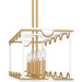 Myhouse Lighting Quoizel - BNK542W - Four Light Linear Chandelier - Brinkman - Matte White