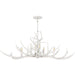 Myhouse Lighting Quoizel - BSH640AWH - Six Light Linear Chandelier - Brosh - Antique White