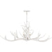 Myhouse Lighting Quoizel - BSH640AWH - Six Light Linear Chandelier - Brosh - Antique White