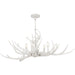 Myhouse Lighting Quoizel - BSH640AWH - Six Light Linear Chandelier - Brosh - Antique White