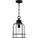 Myhouse Lighting Quoizel - BWE1910EK - One Light Outdoor Hanging Lantern - Bowles - Earth Black