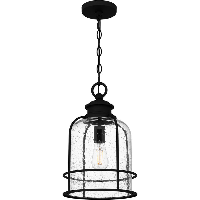 Myhouse Lighting Quoizel - BWE1910EK - One Light Outdoor Hanging Lantern - Bowles - Earth Black