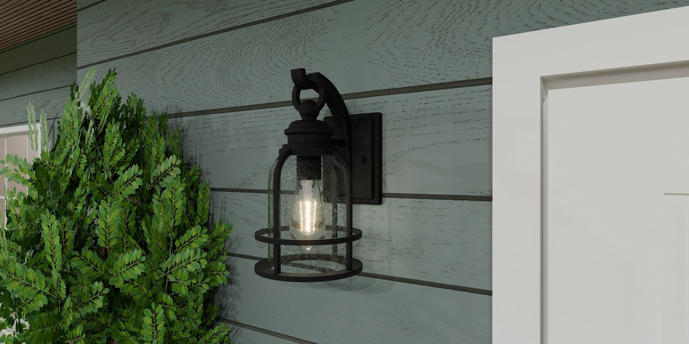 Myhouse Lighting Quoizel - BWE8406EK - One Light Outdoor Wall Mount - Bowles - Earth Black