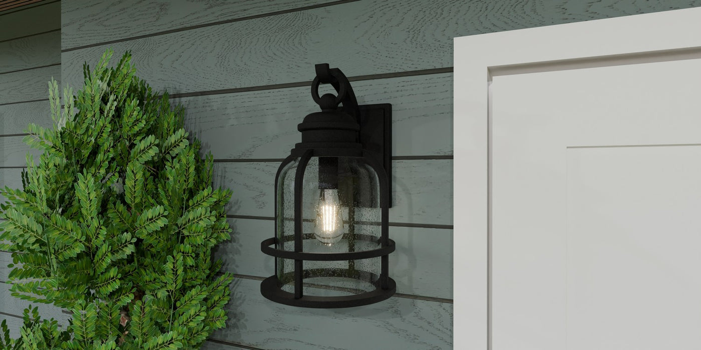 Myhouse Lighting Quoizel - BWE8408EK - One Light Outdoor Wall Mount - Bowles - Earth Black