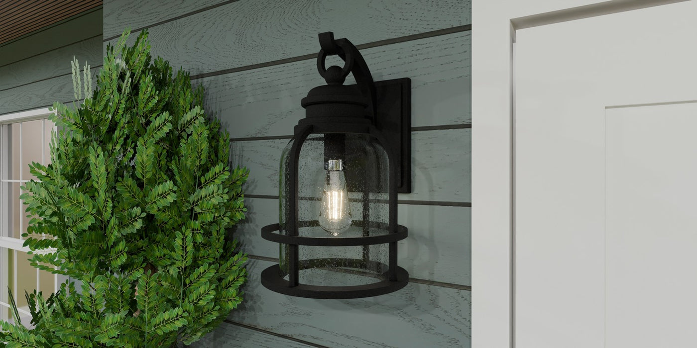 Myhouse Lighting Quoizel - BWE8410EK - One Light Outdoor Wall Mount - Bowles - Earth Black