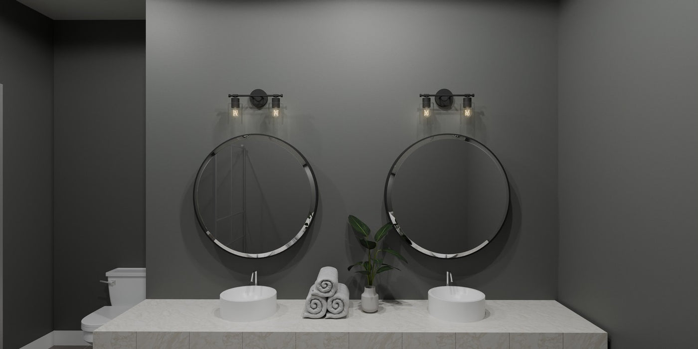 Myhouse Lighting Quoizel - CAP8615MBK - Two Light Bath - Caputo - Matte Black