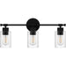 Myhouse Lighting Quoizel - CAP8623MBK - Three Light Bath - Caputo - Matte Black