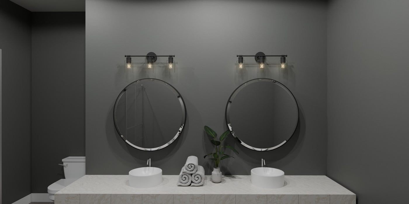 Myhouse Lighting Quoizel - CAP8623MBK - Three Light Bath - Caputo - Matte Black